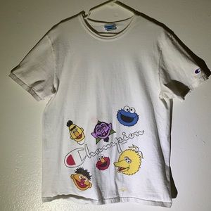 used champion Sesame Street collab T-shirt